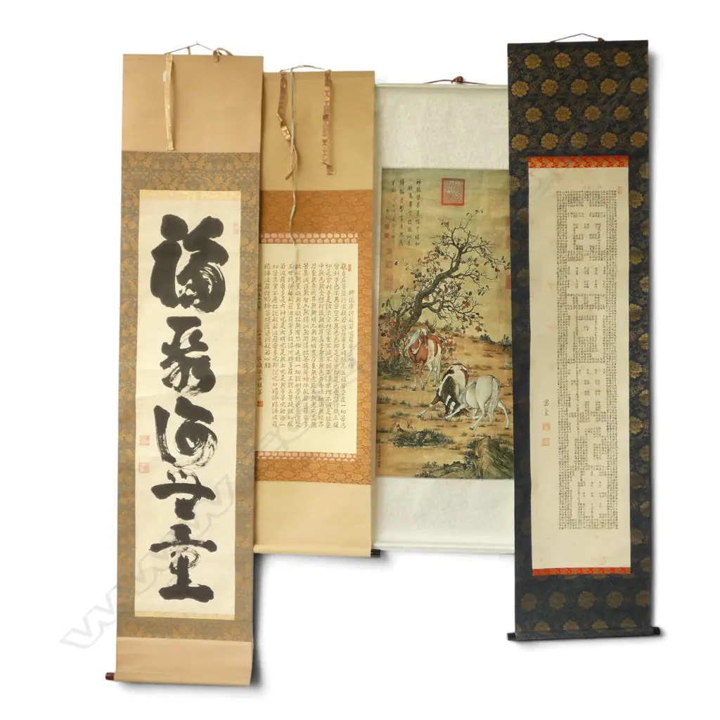 4 ORIENTAL SCROLLS Image 1++