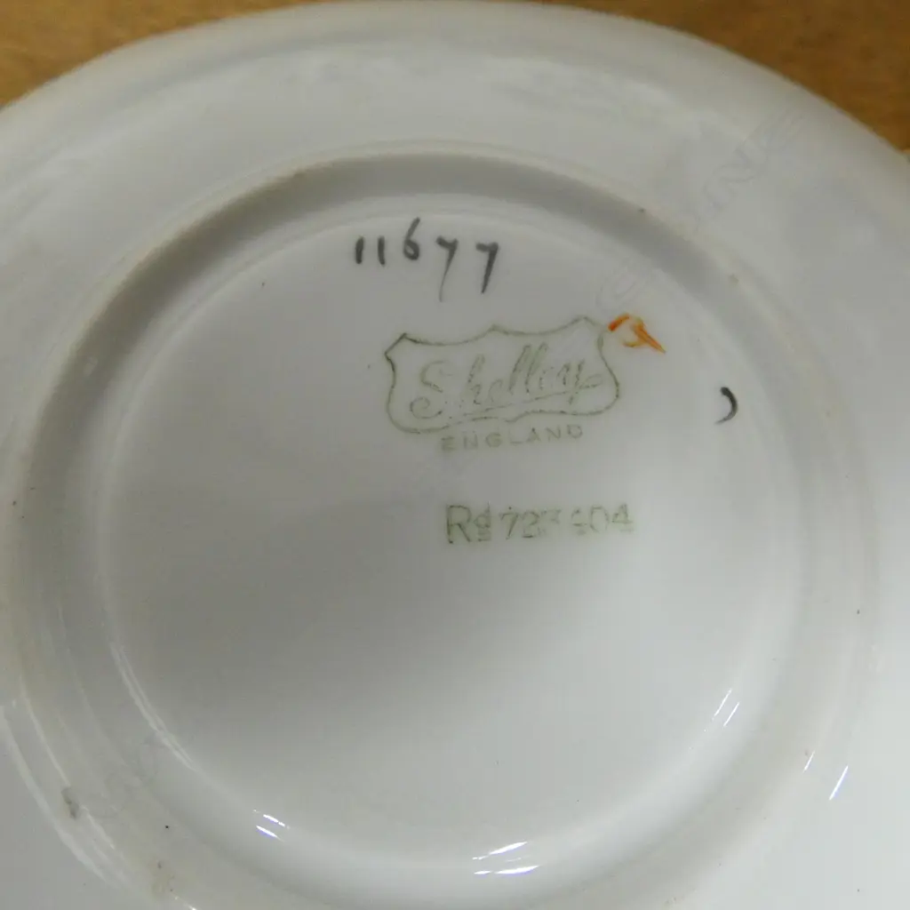SHELLEY CHINA 3PC TEASET CSP 2C/SS & DISH DECO SPRING FLOWER PAT Image 1++