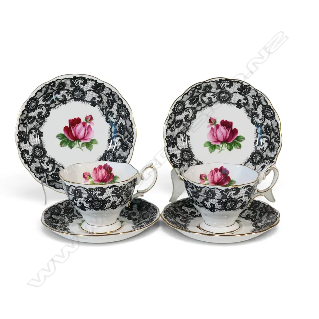 PAIR OF ROYAL ALBERT 'SENORITA' TRIOS Image 1++