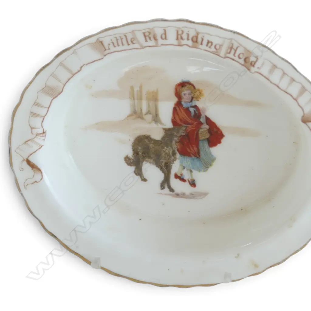 ROYAL DOULTON NURSERY RHYME SML DISH & SAUCER (1903-1936) Image 1++