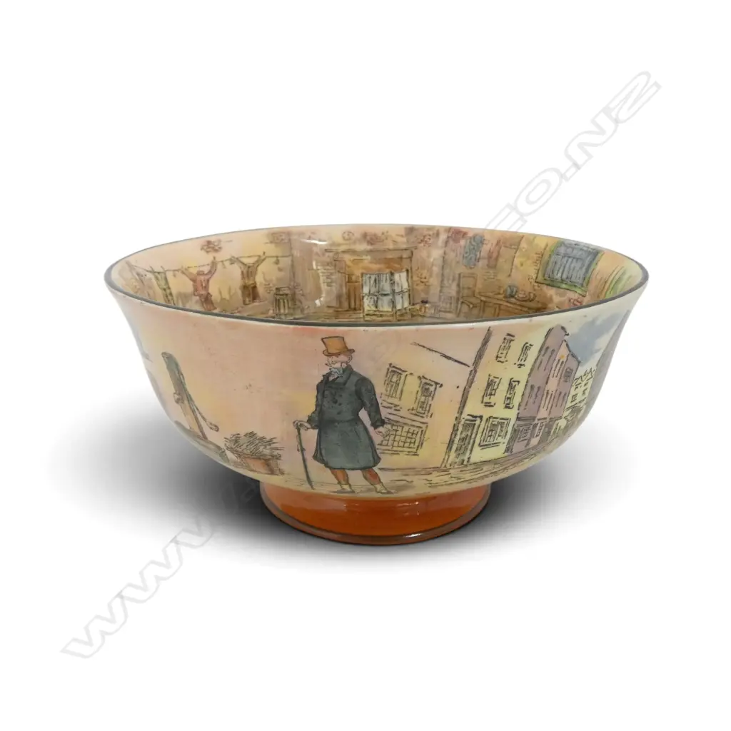 ROYAL DOULTON DICKENSWARE BOWL 190mm dia & JULIET PLATE Image 1++