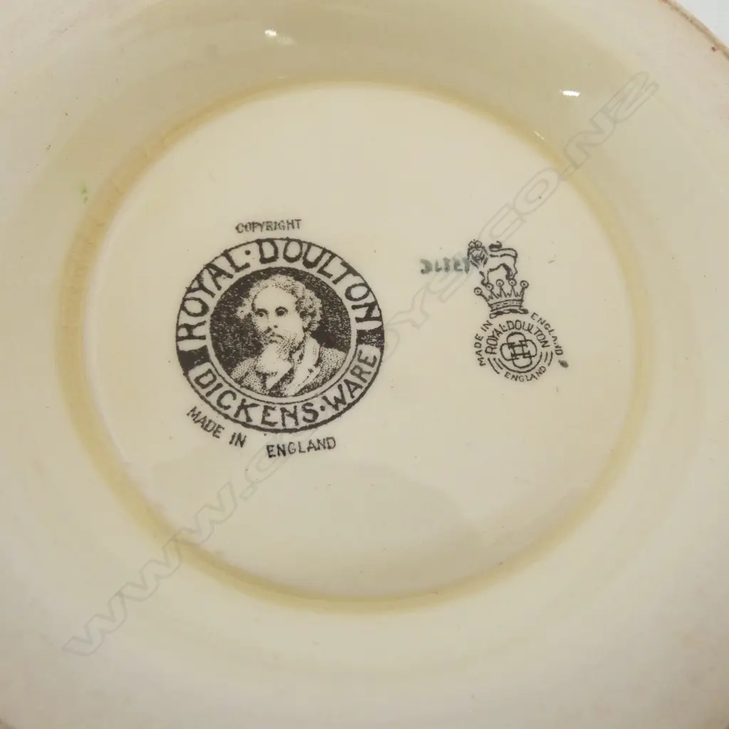 ROYAL DOULTON DICKENSWARE BOWL 190mm dia & JULIET PLATE Image 1++