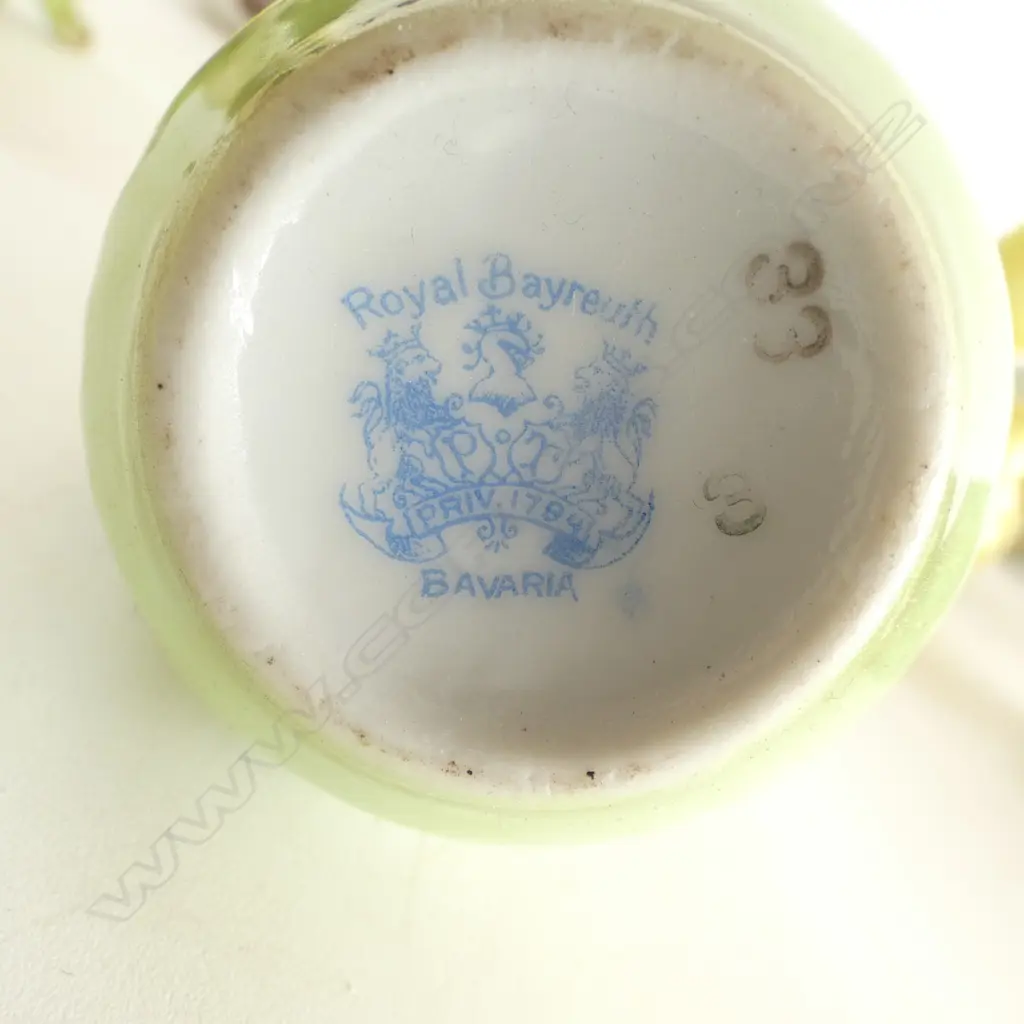 11 PCES ROYAL BAYREUTH INCL. TEAPOT Image 1++