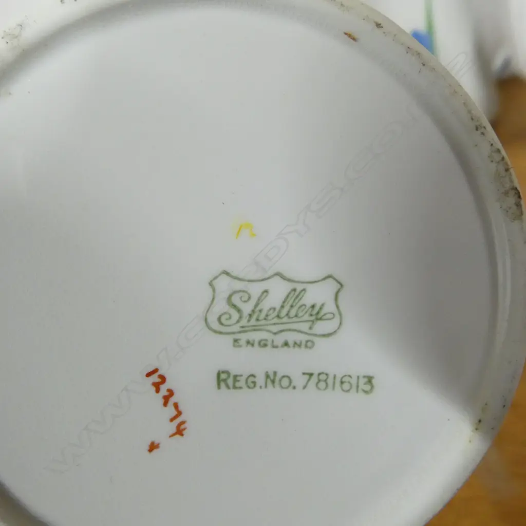 4 SHELLEY CHINA DECO COFFEE POTS MIXED PATS Image 1++