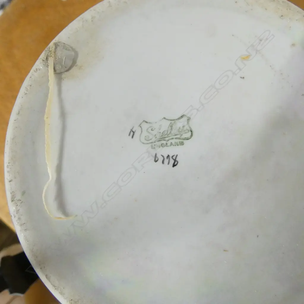 2 SHELLEY CHINA JARDINEERS FRUIT SUNBURST PAT H200 &140MM Image 1++