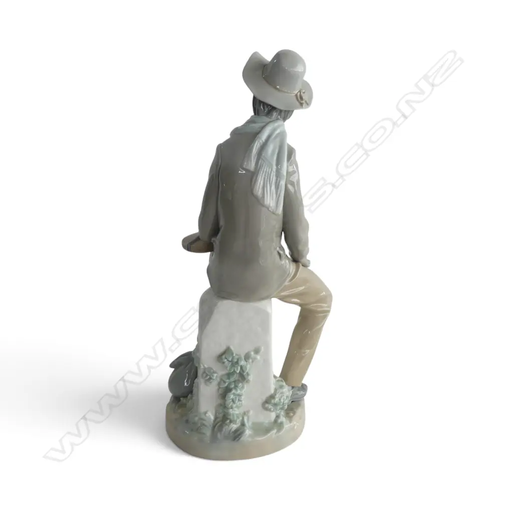 LLADRO #4887 'VIOLINIST ON THE ROAD' H.350mm Image 1++