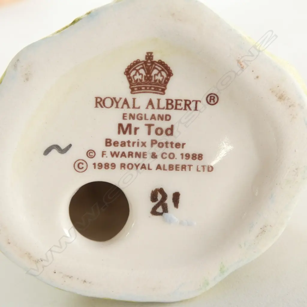 ROYAL ALBERT BEATRIX POTTER 'MR TOD', H.120mm, 1989-1993 Image 1++