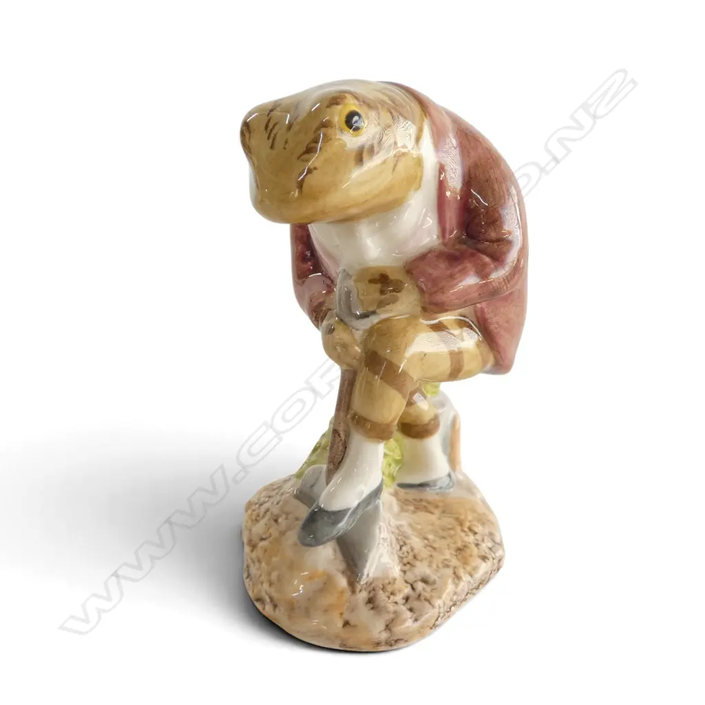 ROYAL ALBERT BEATRIX POTTER 'MR JEREMY FISHER DIGGING', H.100mm, H.120mm, 1988-1994 Image 1++
