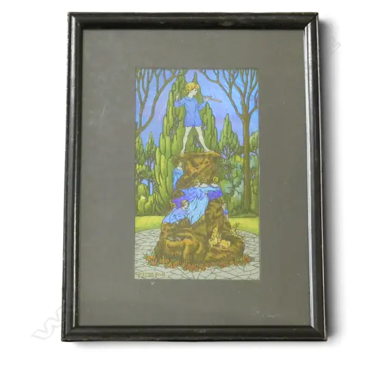 VINTAGE FRAMED BUTTERFLY WING PICTURE, 200x150mm