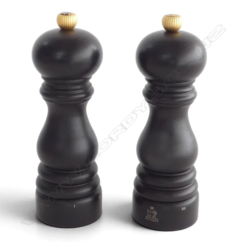 PAIR OF PEUGEOT SALT & PEPPER GRINDER WITH ADJUSTABLE SETTINGS Image 1++