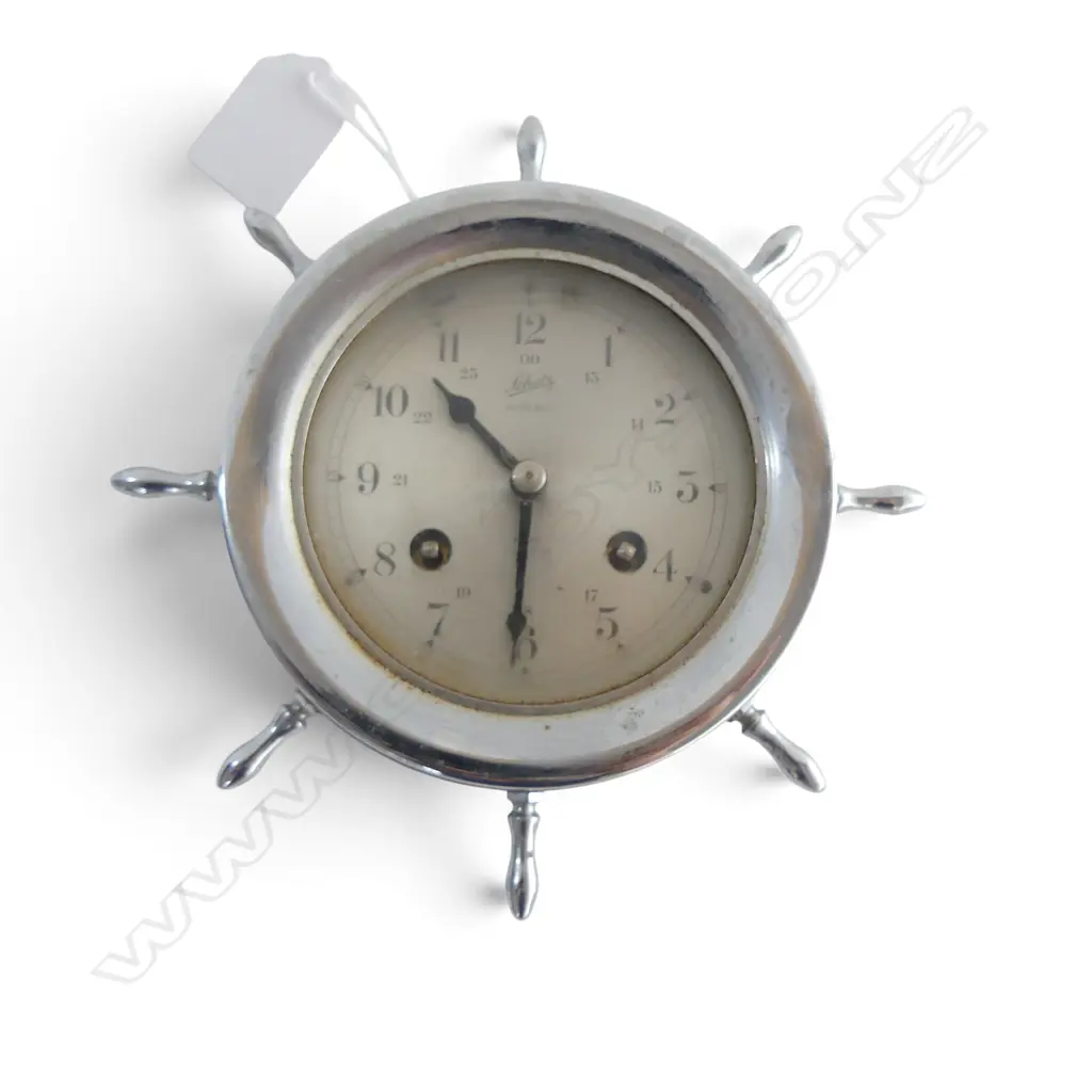 SCHATZ SHIPS BELL CLOCK 160mm dia Image 1++