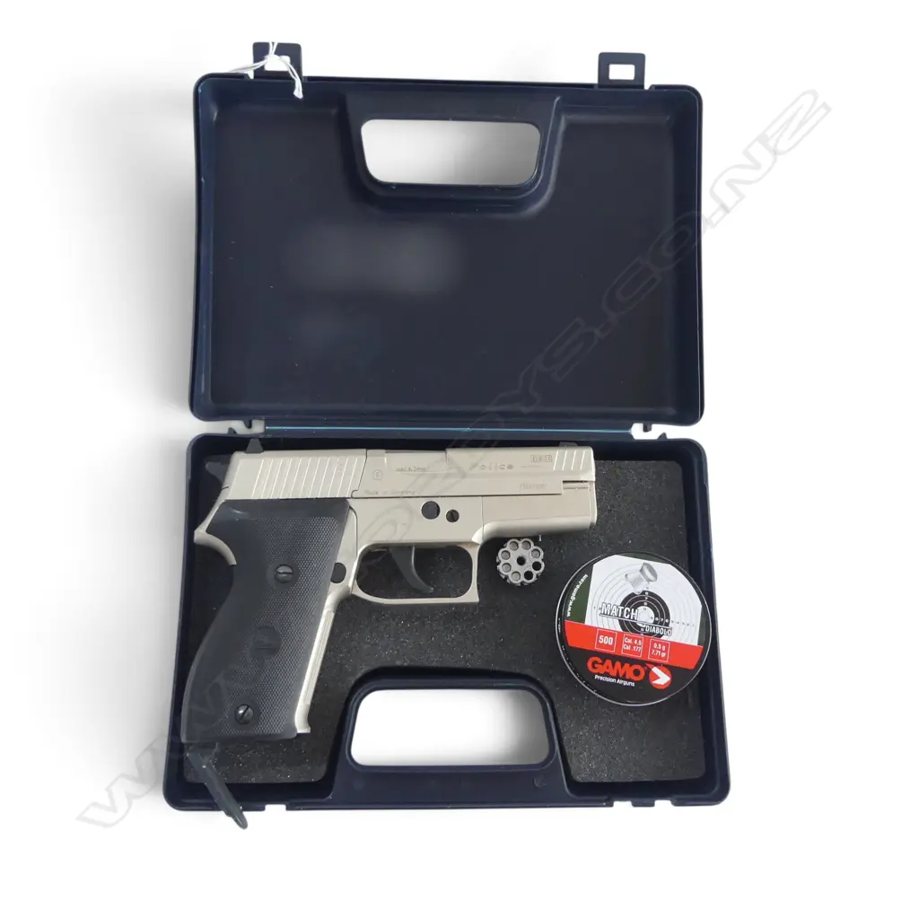 UMAREX RECK 'POLICE' AIR PISTOL, CASED Image 1++