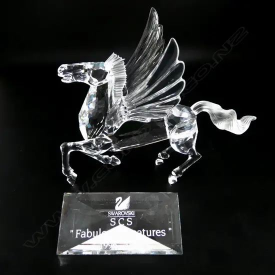 BOXED SWAROVSKI FABULOUS CREATURES 'THE UNICORN' L.150mm + PLAQUE