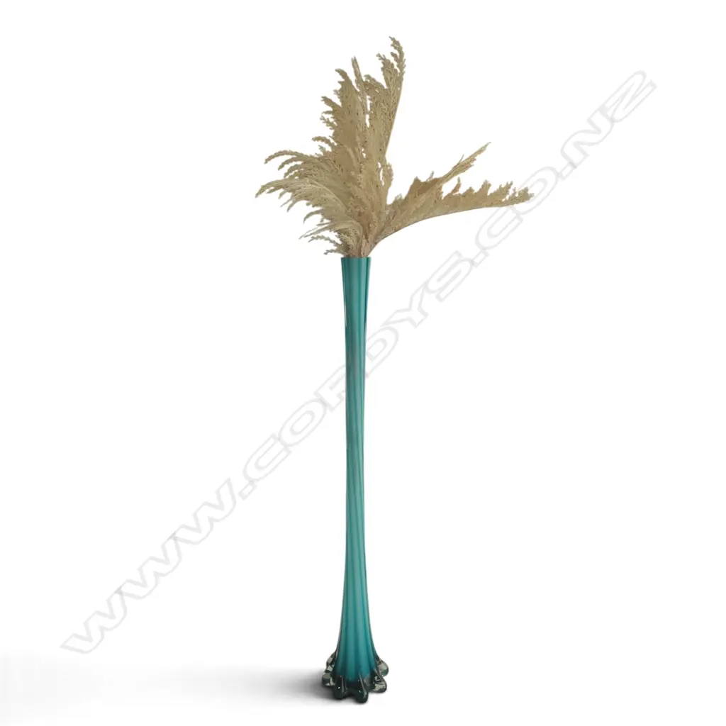 TALL BLUE GLASS VASE H.800mm Image 1++