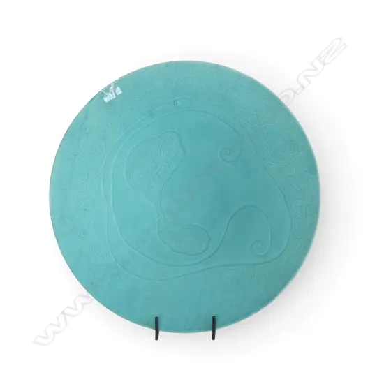 LRG KEUM SUN LEE X LRG CELADON GLAZED CHARGER, Dia.430mm