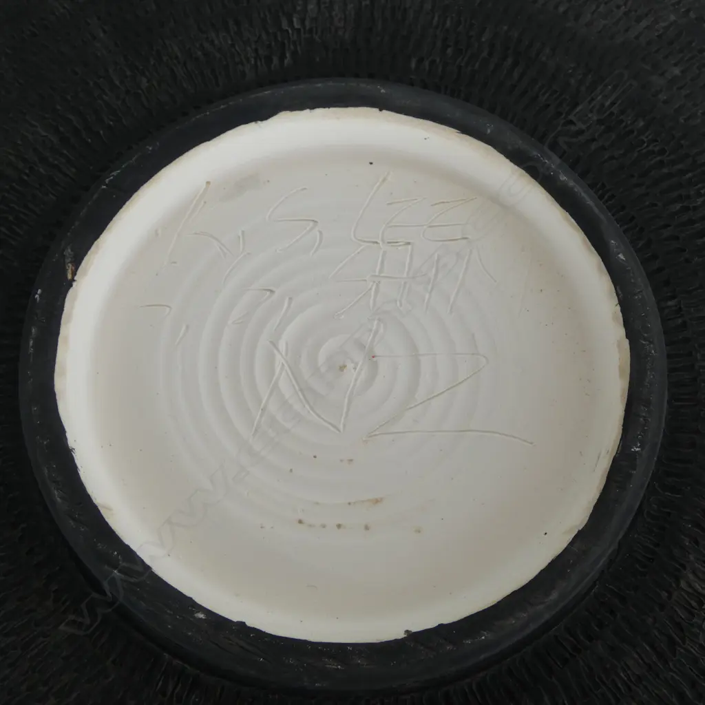 LRG KEUM SUN LEE HAND PAINTED PORCELAIN CHARGER, Dia.410mm, not suitable for food Image 1++
