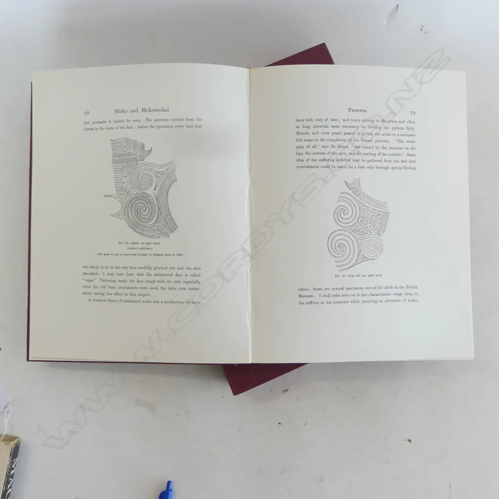 MAJOR H.G ROBLEY 'MOKO OR MAORI TATTOOING' FASCIMILE COPY IN SLIP CASE Image 1++