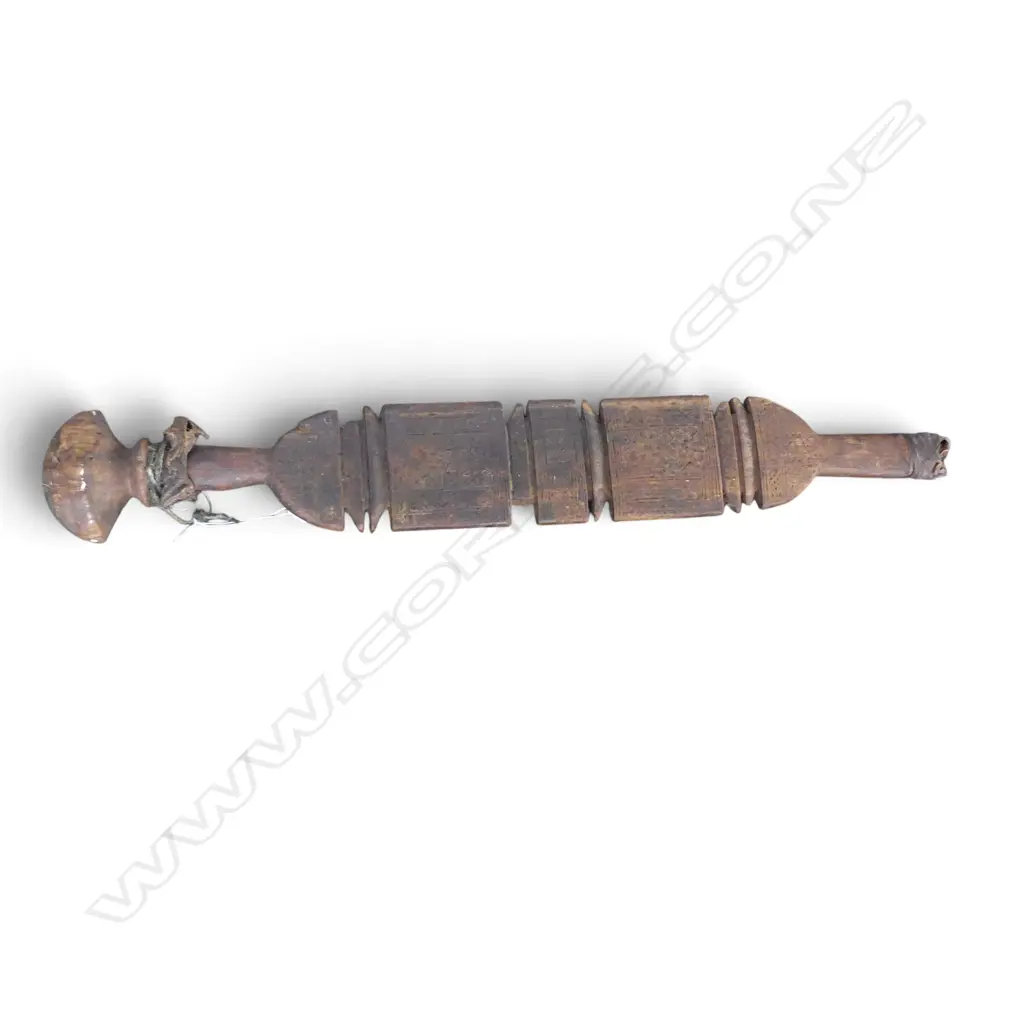 NORTH AFRICAN TUAREG / BERBER CARVED WOODEN TENT PEG L.720mm Image 1++