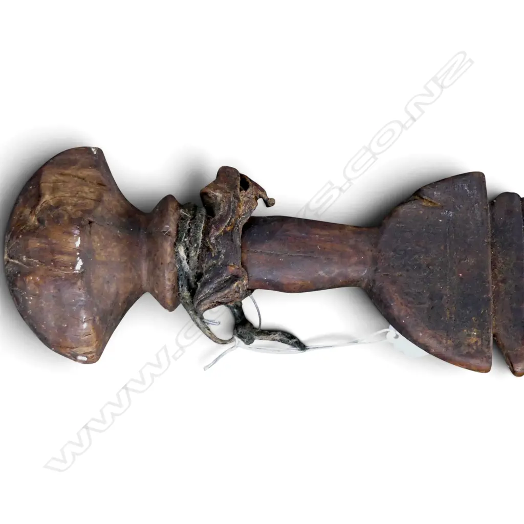NORTH AFRICAN TUAREG / BERBER CARVED WOODEN TENT PEG L.720mm Image 1++