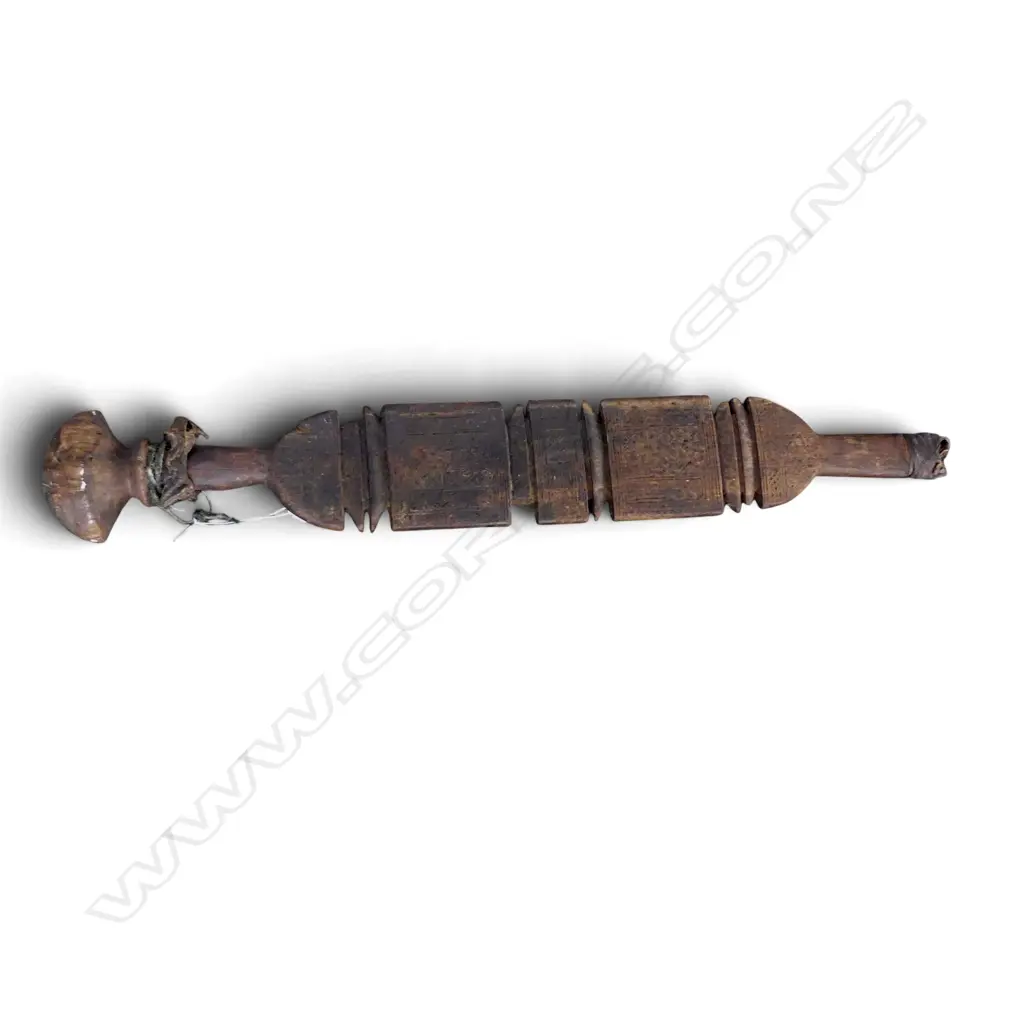 NORTH AFRICAN TUAREG / BERBER CARVED WOODEN TENT PEG L.720mm Image 1++