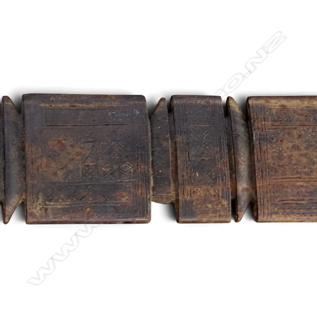 NORTH AFRICAN TUAREG / BERBER CARVED WOODEN TENT PEG L.720mm Image 1++