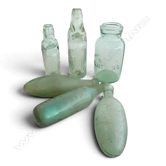 6 BOTTLES; 3 TORPEDO, 2 CODD, 1 JAR H.230mm