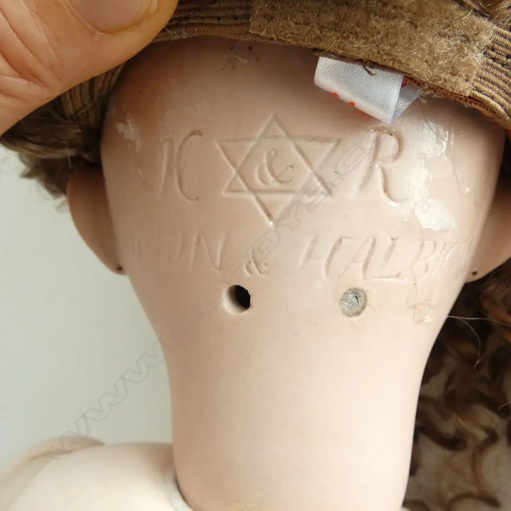 2 ANTIQUE SLEEPY EYE DOLLS; SIMON & HALBIG L.750mm, ARMAND MARSEILLE L.450mm Image 1++