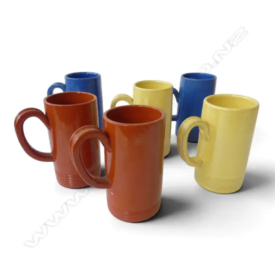 6 MUGS NITTSJO SWEDEN H.140mm