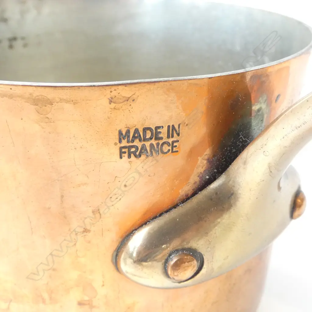 FRENCH APILCO COPPER CHOCOLATE BAIN MARIE PAN H.215mm Image 1++