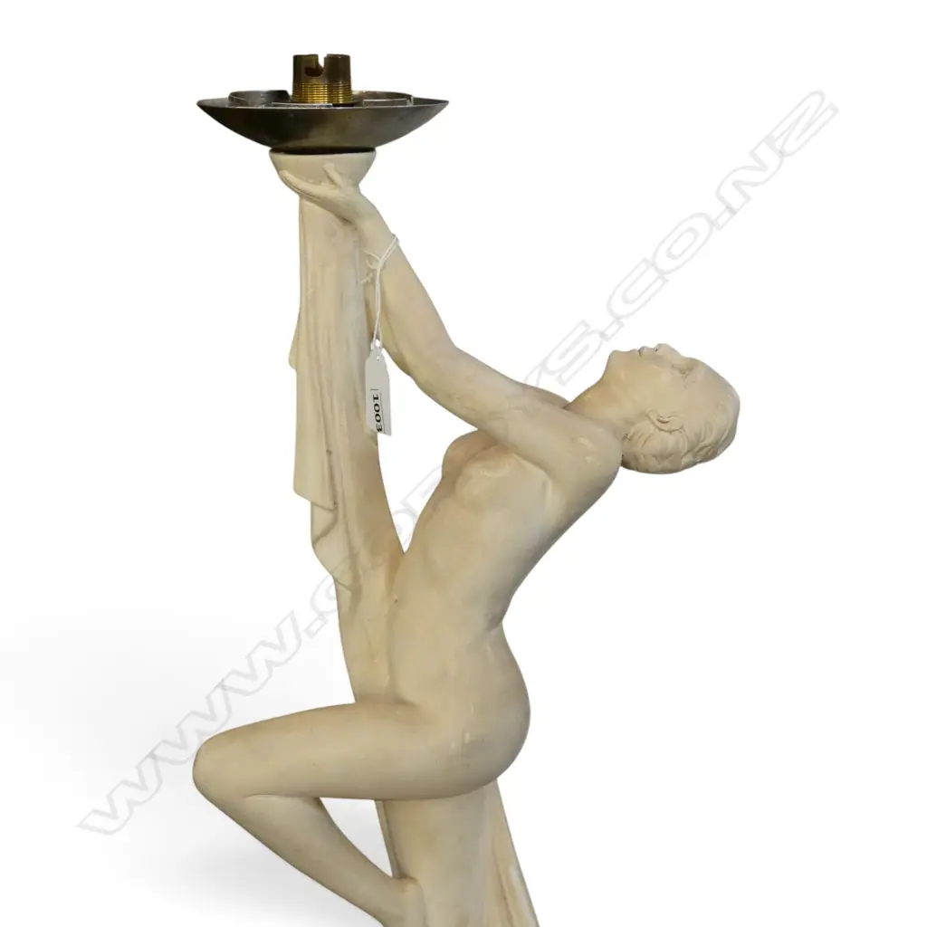DECO NUDE FIGURE LAMP BASE H.590mm Image 1++