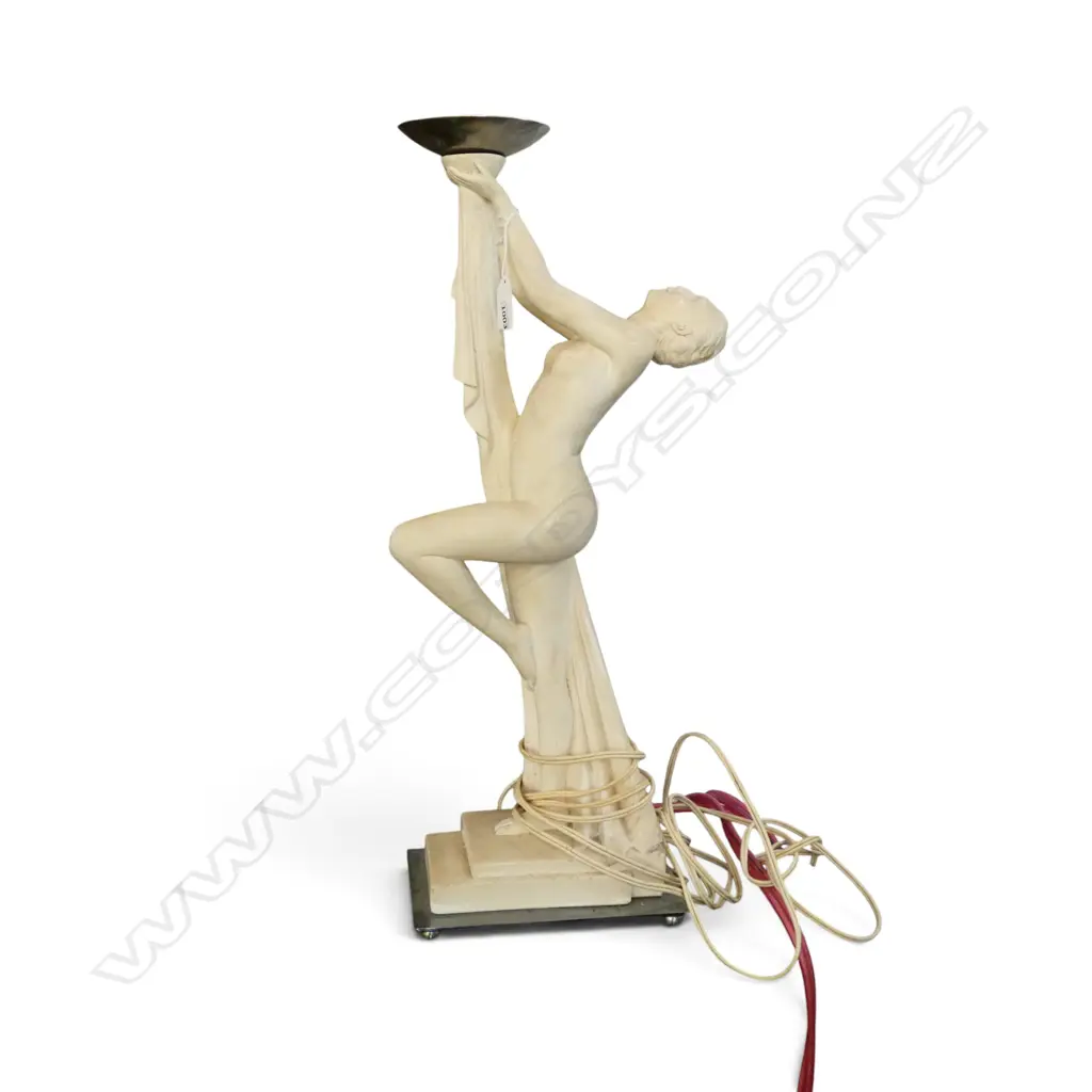DECO NUDE FIGURE LAMP BASE H.590mm Image 1++