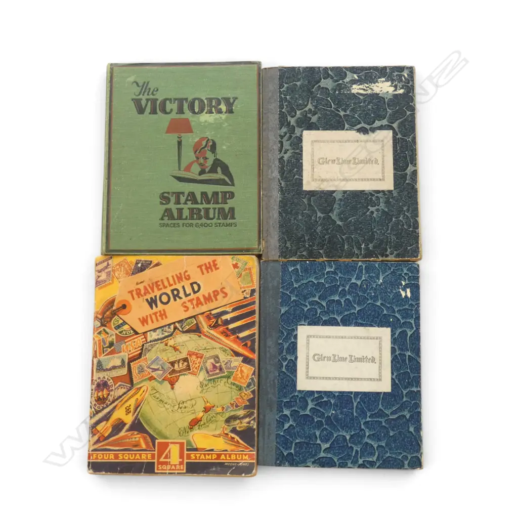 13 STAMP ALBUMS AND 1 STAMP COLLECTING REFERENCE BOOK Image 1++