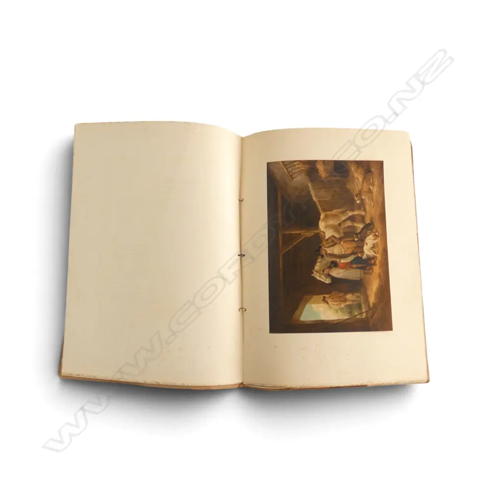 SIX ANTIQUE ‘100 FAMOUS PAINTINGS’ ART PUBLICATIONS C.1912 COLOUR PLATES, L.390MM Image 1++