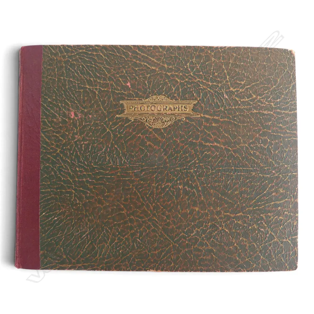 ANTIQUE PHOTOGRAPH ALBUM 200 PHOTOS JERUSALEM, EGYPT, MALTA & DESCRIPTIONS, L.250MM Image 1++