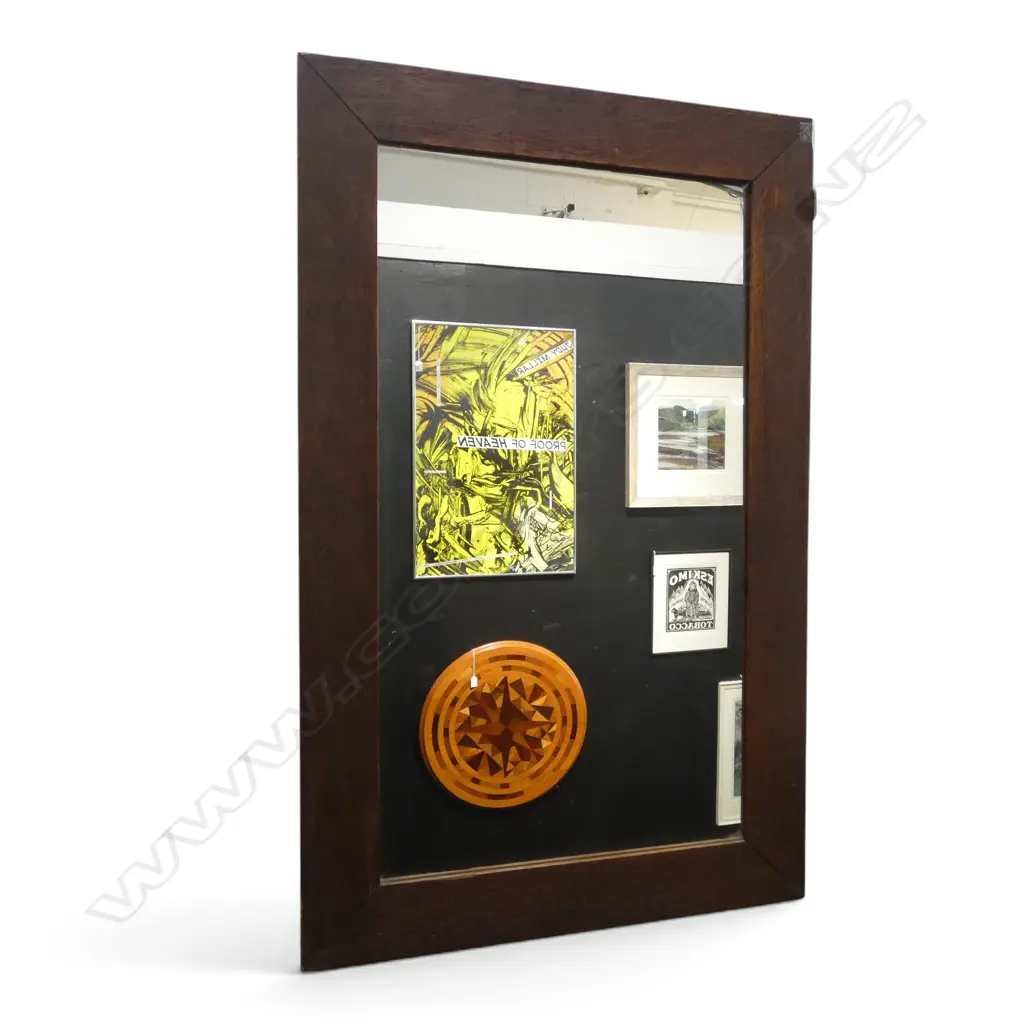 MIRROR w. WOODEN FRAME AF 975x615mm Image 1++