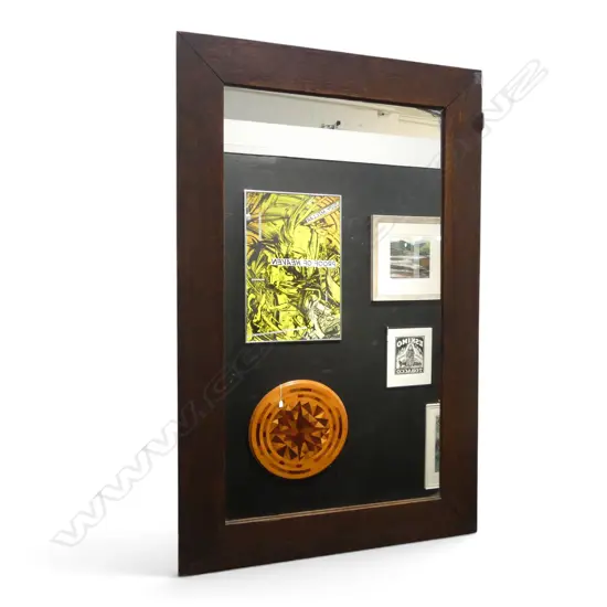 MIRROR w. WOODEN FRAME AF 975x615mm