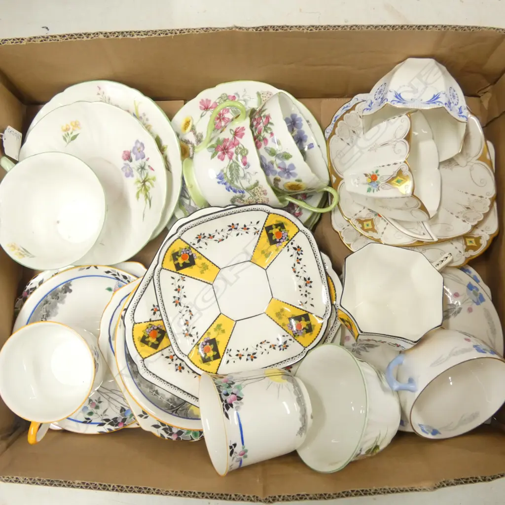 10 SHELLEY CHINA CSP SETS MIXED PATS Image 1++