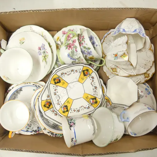 10 SHELLEY CHINA CSP SETS MIXED PATS