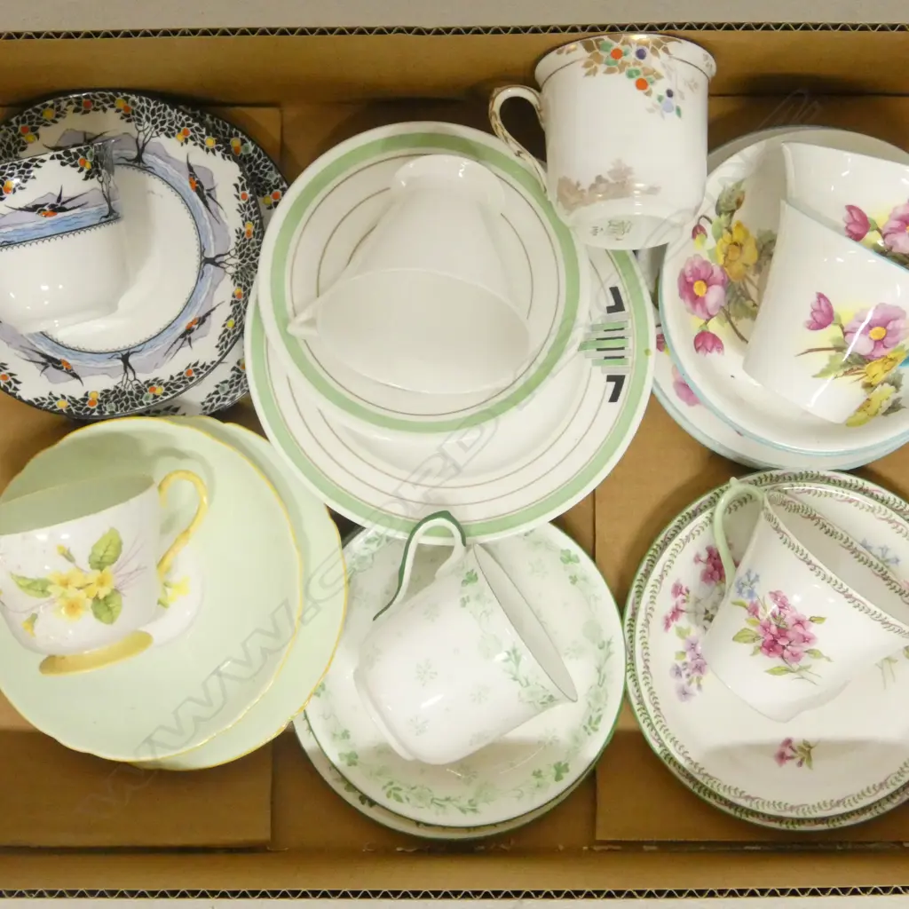 8 SHELLEY CHINA CSPS MIXED PATS Image 1++