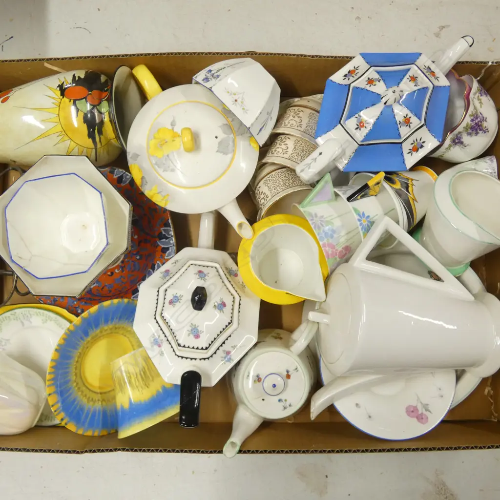 BOX OF MIXED SHELLEY CHINA ALL FAULTS Image 1++