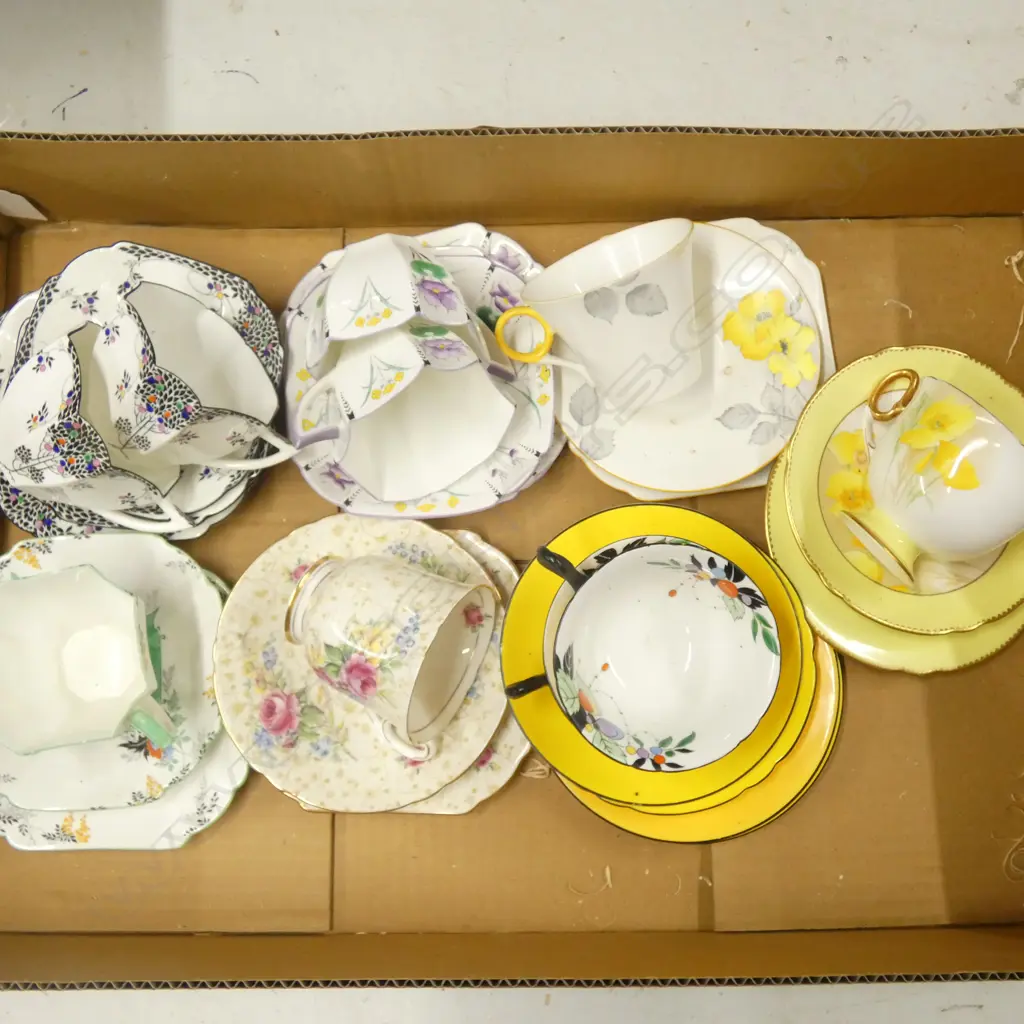 10 SHELLEY CHINA CSP SETS MIXED PATS Image 1++