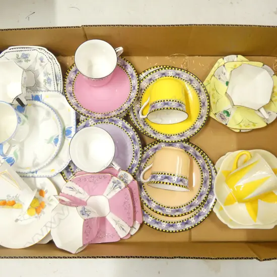 10 SHELLEY CHINA CSP SETS MIXED PATS
