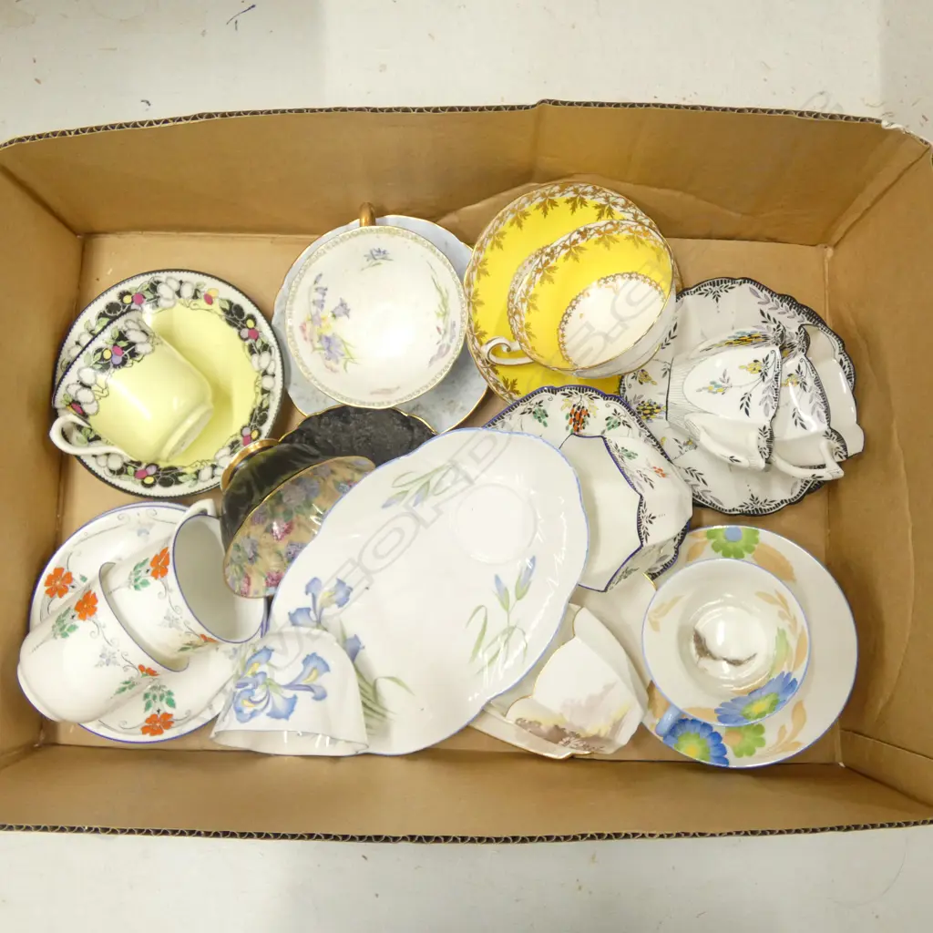 12 SHELLEY CHINA C/SS MIXED PATS Image 1++