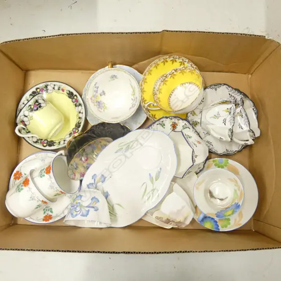 12 SHELLEY CHINA C/SS MIXED PATS