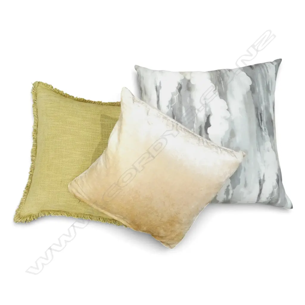 3 FEATHER CUSHIONS LARGEST 550x550mm Image 1++