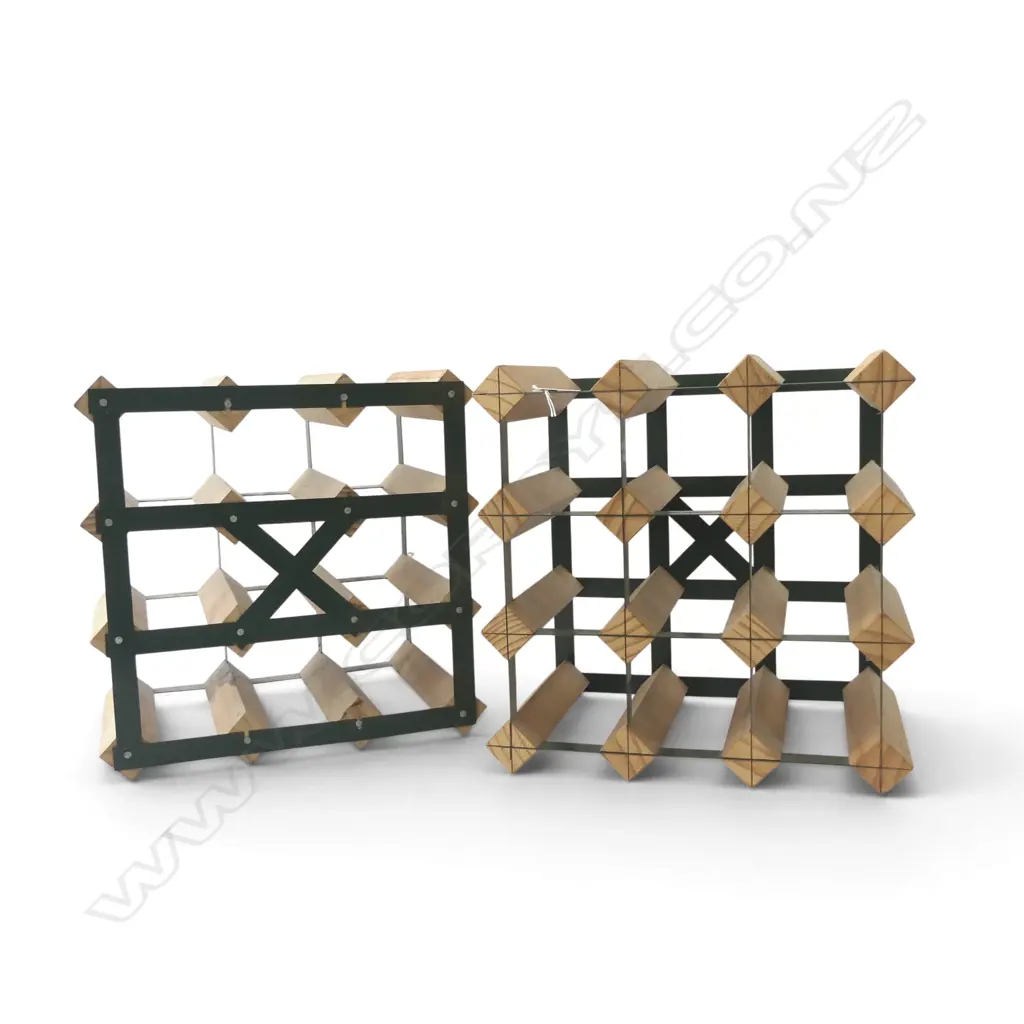 2 12 BOTTLE WINE RACKS H.320mm Image 1++