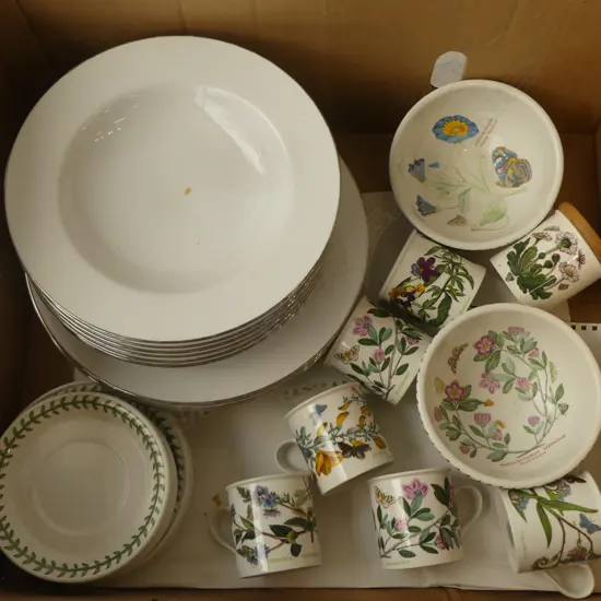 ROYAL DOULTON DINNER & SOUP PLATES + PORTMEIRION
