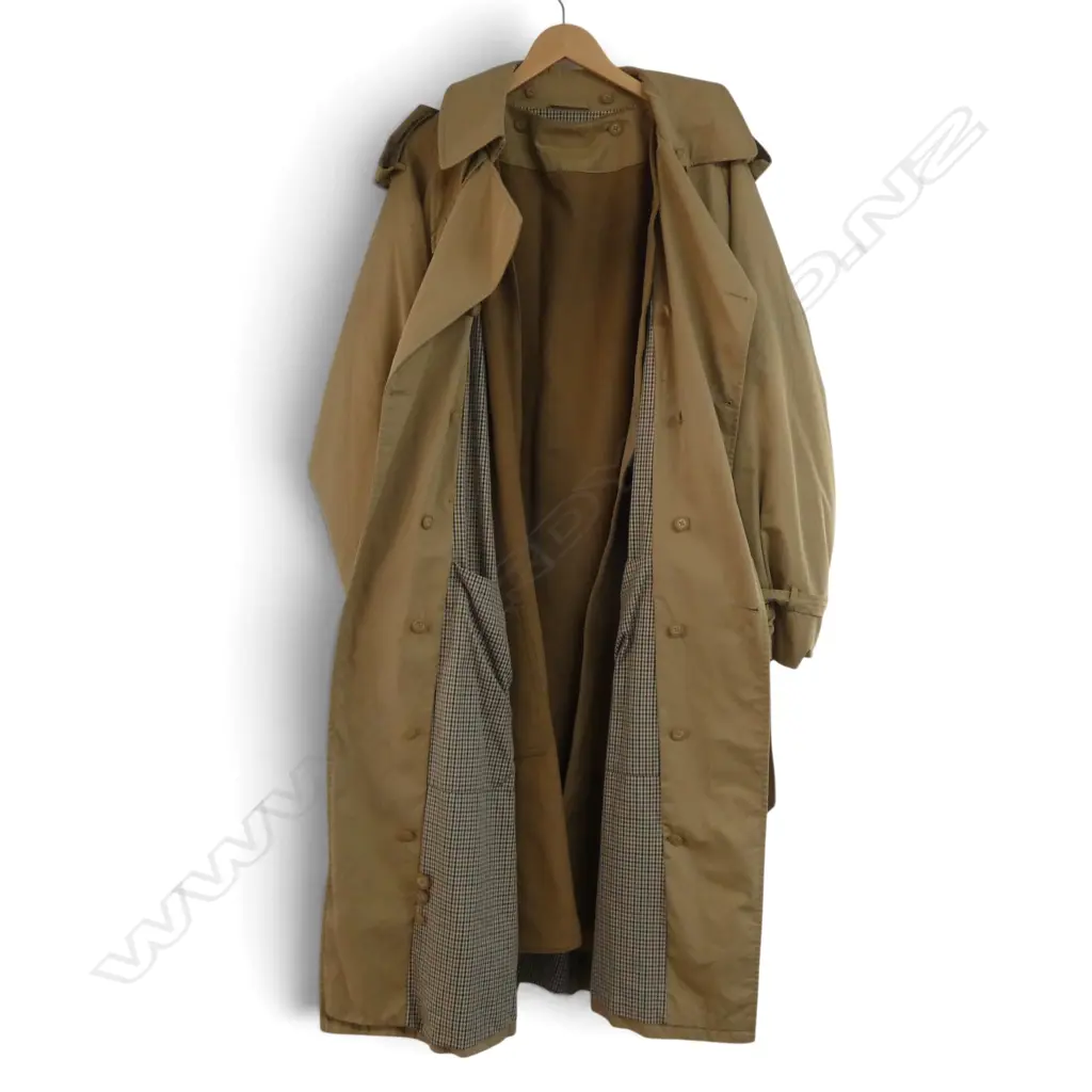 POLO RALPH LAUREN TRENCH COAT w. REMOVABLE MOHAIR LINER SIZE 44R Image 1++