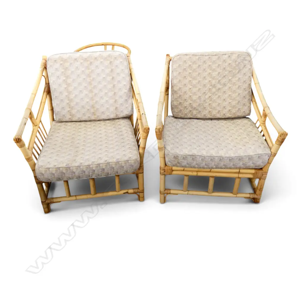 PAIR OF VINTAGE CANE CHAIRS Image 1++
