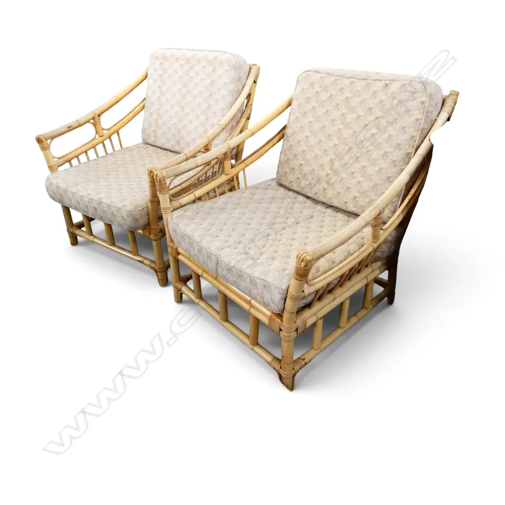 PAIR OF VINTAGE CANE CHAIRS Image 1++